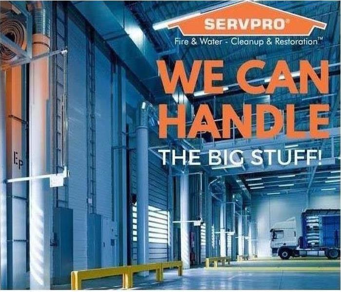 2 Reasons Why SERVPRO Loudoun County Is Best - SERVPRO logo in warehouse